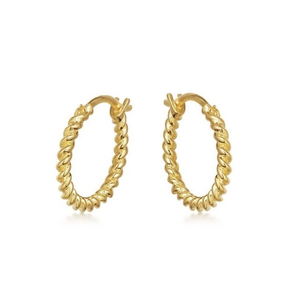 Missoma Jewelry - MISSOMA - Gold mini helical hoops